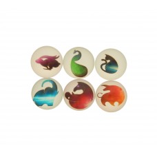 Cabochons Tiere, 4er Mix, 16mm